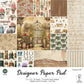 Desecraft 12x12 Vintage Home & Garden Cardstock Scrapbook Paper - 36 Sheets