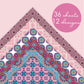 Desecraft Mandala Pink 12x12 in Double Sided Paper Pad Pack Scrapbook Cardstock Decorative Paper - 36 Sheets