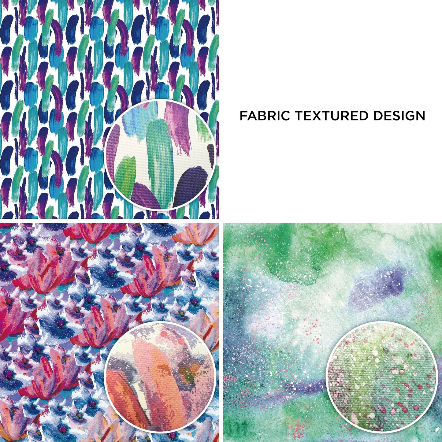 Desecraft Watercolor Flora 6 X 6.5 in Double Sided Paper Pad Pack Scrapbook Cardstock Decorative Paper - 48 Sheets