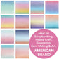 Desecraft 12x12 Glitter Shining Pastel Watercolor Cardstock Scrapbook Paper  - 36 Sheets