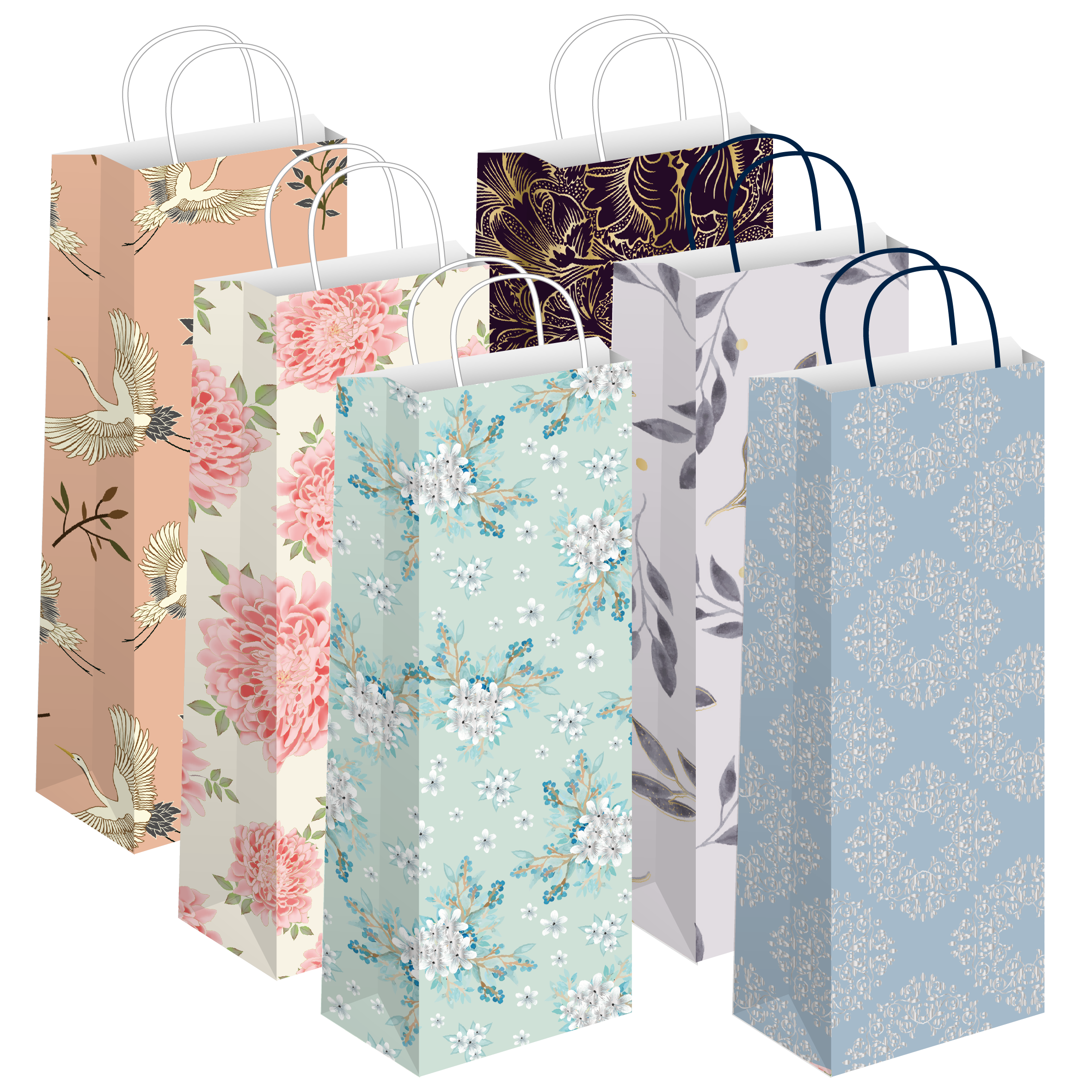 6 1/2  Craft bags, Gift bags, Paper gift bags